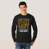 Leopard Night Shift Nurse Squad Leo Nursing Apprec T-Shirt (Vorne ganz)