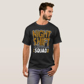 Leopard Night Shift Nurse Squad Leo Nursing Apprec T-Shirt (Vorne ganz)