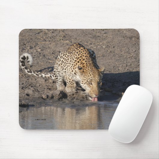 LEOPARD NIMMT EINEN TRUNK MOUSEPAD (Mit Mouse)