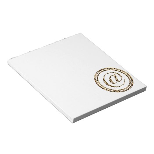 Leopard @ notizblock (angewinkelt)