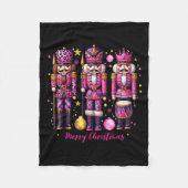 Leopard Nutcracker Nk Christmas 2024 Xmas Pajamas  Fleecedecke (Vorderseite)