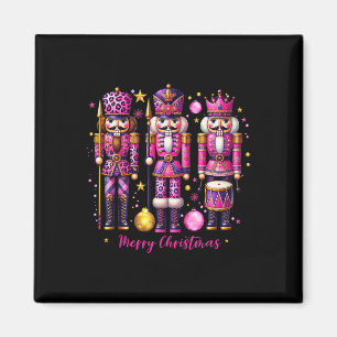 Leopard Nutcracker Pink Weihnachten 2024 Weihnacht Magnet