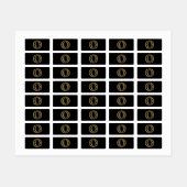 Leopard O Etiketten (Blatt)