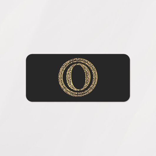 Leopard O Etiketten (Design 1)