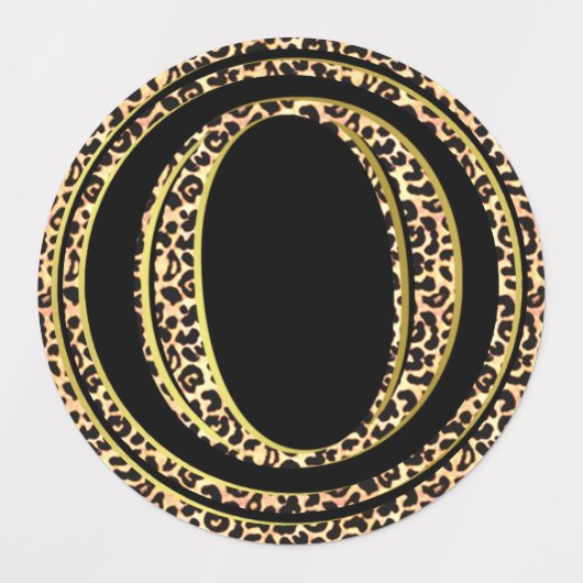 Leopard O Etiketten (Design 1)
