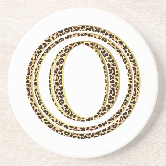 Leopard O Getränkeuntersetzer (Vorne)