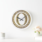 Leopard O Große Wanduhr (Zuhause)