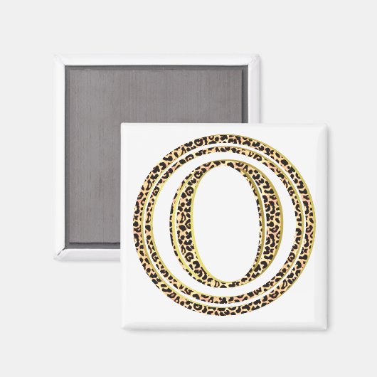 Leopard O Magnet (Vorderseite/Rückseite)