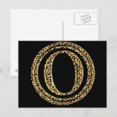 Leopard O Postkarte (Vorne/Hinten)