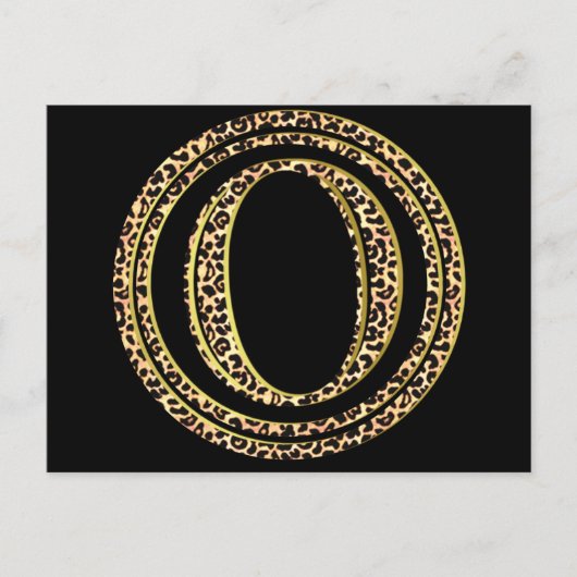 Leopard O Postkarte (Vorderseite)