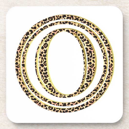 Leopard O Untersetzer (Vorderseite)