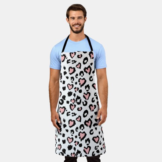 Leopard oder Jaguar nahtlose Muster, texturierte M Schürze (Getragen)