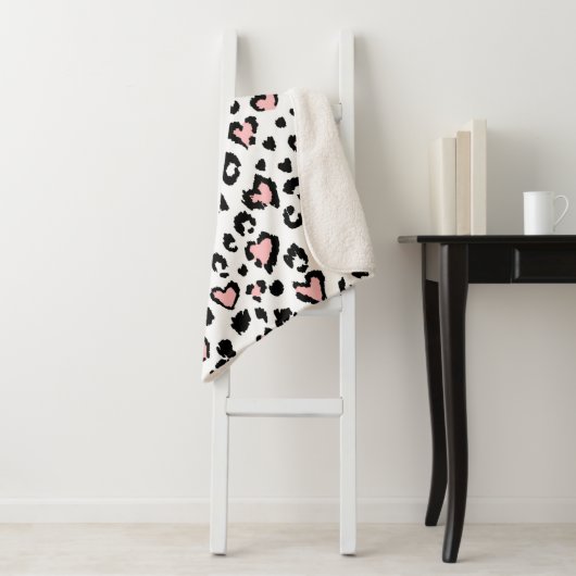 Leopard oder Jaguar nahtlose Muster, texturierte M Sherpadecke (Beispiel)