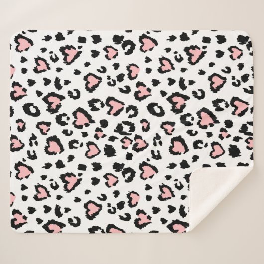 Leopard oder Jaguar nahtlose Muster, texturierte M Sherpadecke (Vorderseite (Horizontal))