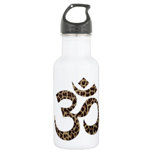 Leopard Om Symbol 18oz Edelstahlflasche