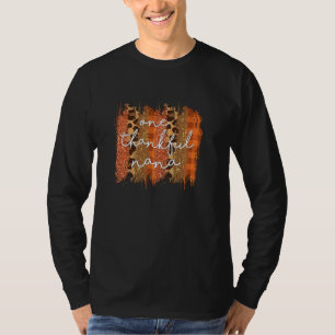 Leopard One Thanken Nana gesegnet Nana Fall Danke T-Shirt