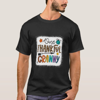 Leopard One Thankful Granny Segnony Fall The T-Shirt