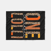 Leopard One Thankful Lolli Fall Vibes Erntedank Fleecedecke (Vorderseite (Horizontal))