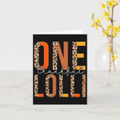 Leopard One Thankful Lolli Fall Vibes Erntedank Karte (Gelbe Blume)