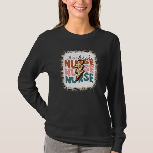 Leoparđ One Thankful Nurse Blessed Nurse Fall Than T-Shirt (Vorderseite)