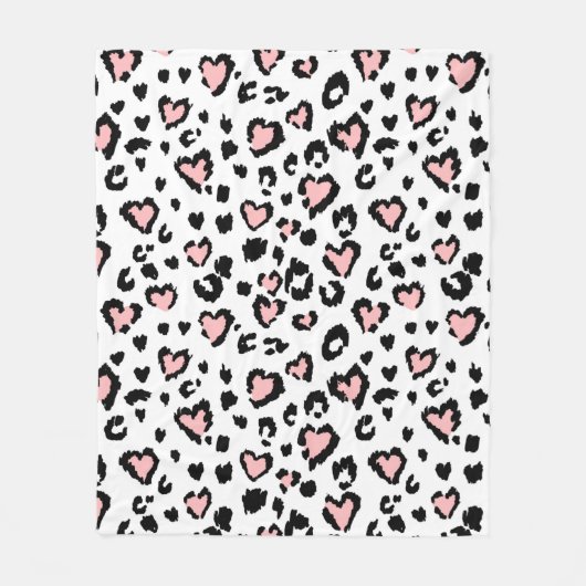 Leopard or jaguar seamless pattern, textured fashi fleecedecke (Vorderseite)