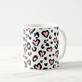 Leopard or jaguar seamless pattern, textured fashi kaffeetasse (VorderseiteRechts)