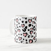 Leopard or jaguar seamless pattern, textured fashi kaffeetasse (Vorderseite Links)