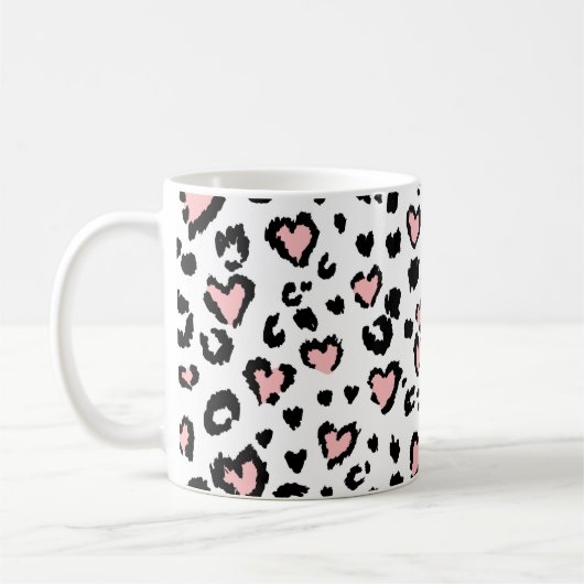 Leopard or jaguar seamless pattern, textured fashi kaffeetasse (Links)