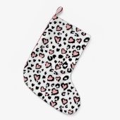 Leopard or jaguar seamless pattern, textured fashi kleiner weihnachtsstrumpf (Vorderansicht (hängend))