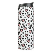 Leopard or jaguar seamless pattern, textured fashi thermosbecher (Nach links gedreht)