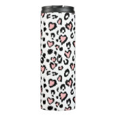 Leopard or jaguar seamless pattern, textured fashi thermosbecher (Rückseite)