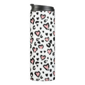 Leopard or jaguar seamless pattern, textured fashi thermosbecher (Nach rechts gedreht)