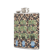 Leopard Orange Topiary Chinoiserie Ginger Jar Flachmann (Links)