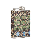 Leopard Orange Topiary Chinoiserie Ginger Jar Flachmann (Rechts)