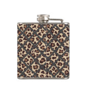 Leopard Orange Topiary Chinoiserie Ginger Jar Flachmann (Rückseite)