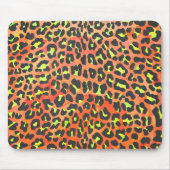 Leopard Orange und Gelb Mousepad (Vorne)