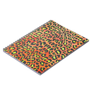 Leopard Orange und Gelb Notizblock