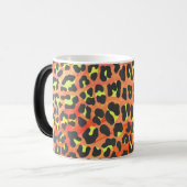 Leopard Orange und Gelb Verwandlungstasse (Vorderseite Links)