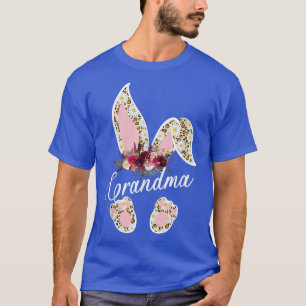 Leopard Ostergrandma Bunny Matching Family Easte T-Shirt