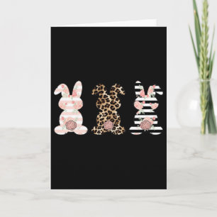 Leopard Ostern Hase Kaninchen Trio Süße Ostern Swe Karte