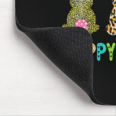 Leopard Ostern Kaninchen Trio Niedlich Ostern Tag Mousepad (Ecke)