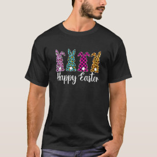 Leopard Ostern Kaninchen Trio Niedlich Ostern Tag T-Shirt