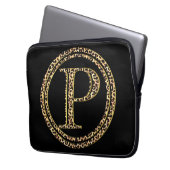 Leopard P Laptopschutzhülle (Vorderseite Links)