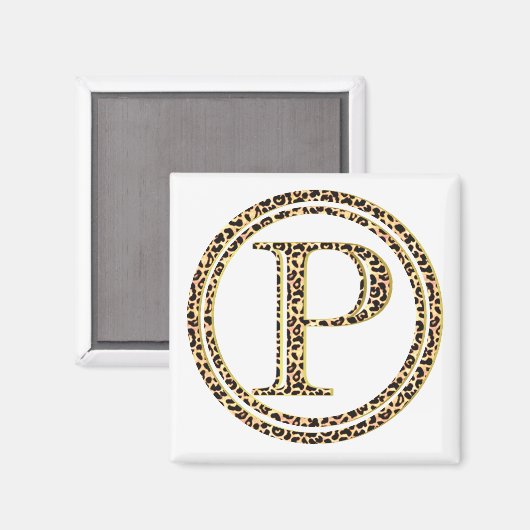 Leopard P Magnet (Vorderseite/Rückseite)