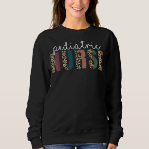 Leopard Pädiatrische Krankenpflege Studentennahrun Sweatshirt
