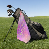 Leopard Paint Serie Design 11 Golfhandtuch (Gras)