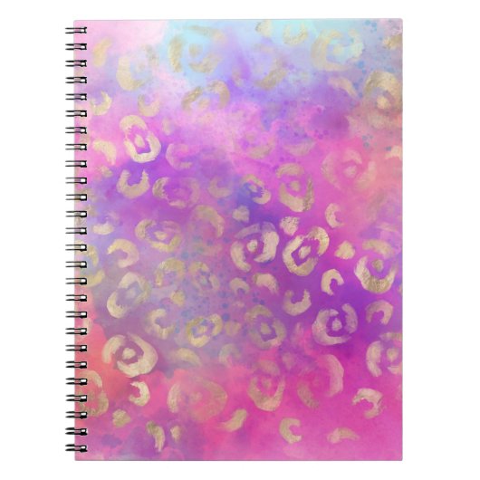 Leopard Paint Serie Design 11 Notizblock (Vorderseite)