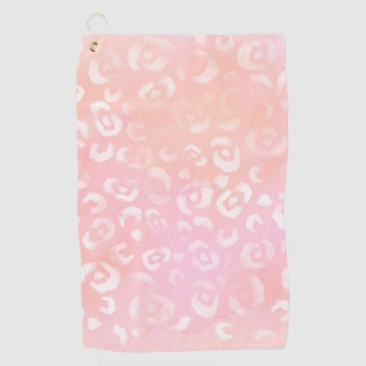 Leopard Paint Serie Design 1 Golfhandtuch (Vorderseite)
