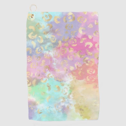 Leopard Paint Serie Design 2 Golfhandtuch (Vorderseite)