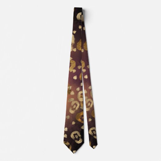 Leopard Paint Serie Design 7 Krawatte (Vorderseite)